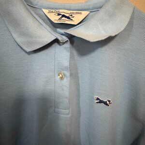 1980s The Fox Light Blue Junior's Shirts | Feels like cotton | Women’s Med